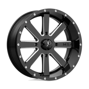 MSA Offroad Wheels – M34 FLASH – Black – 20″x7″ 0mm – Summer Wheels – M34-020737M